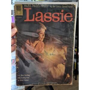 Lassie #54 (1961) Dell Comics Timmy & Lassie Photo Cover Schwinn Ad Back